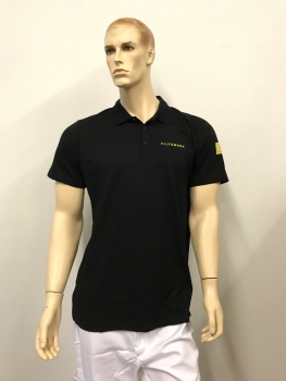Polo Shirt schwarz kurzarm