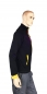 Preview: Zipp-Sweater schwarz/gelb