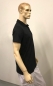 Preview: Polo Shirt schwarz kurzarm