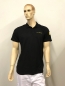 Preview: Polo Shirt schwarz kurzarm